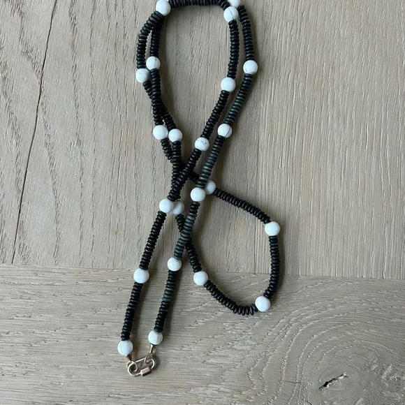 Men's Black and Silver Chain Necklace - Picture 3 of 3